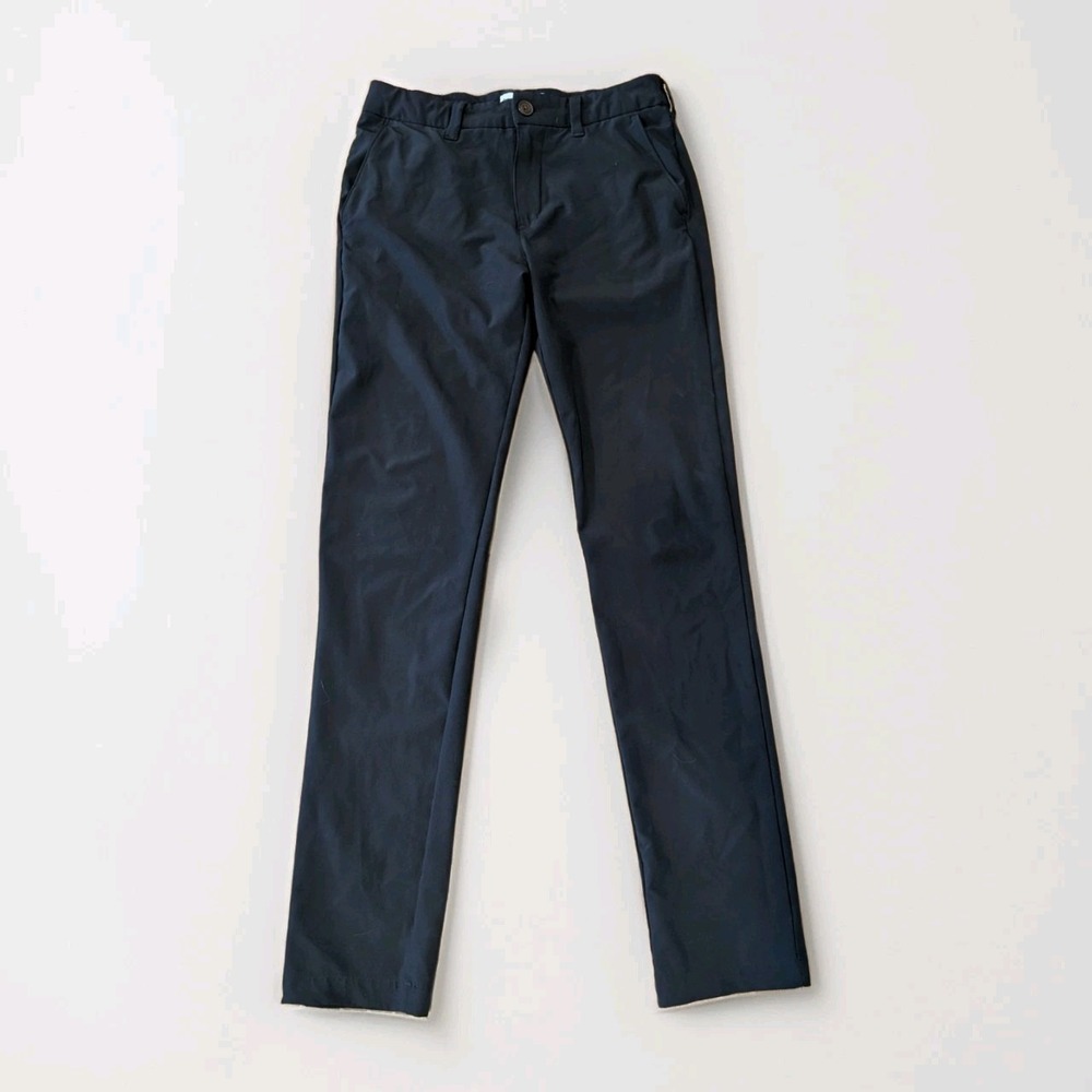 Abercrombie All Day Chino Youth 15/16 LONG Black Performance Golf Pants Stretch